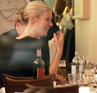 Gwyneth Paltrow having dinner with friends at an Austrian restaurant in Berlin, Germany