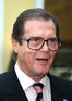 Roger Moore (with a black eye) hosting with his wife a brunch at the Dungl Vital Hotel in Gars 