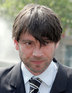 Former Blur bassist Alex James at the cocaine 'Shared Responsibility' exhibition, Trafalgar Square, London