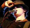 Pete Doherty performs on stage in aid of the Teenage Cancer Trust in Brick Lane, London