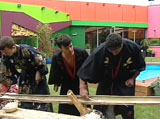 Housemates pass chopstick challenge