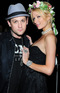 Benji Madden and Paris Hilton filming for MTV's Paris Hilton's 'My New BFF'