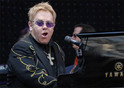 Elton John and support in concert at the Liberty Stadium, Swansea, Wales, Britain