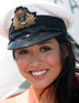 Myleene Klass performs the naming ceremony of the ship, The Carnival Splendor 