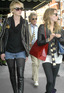 Rod Stewart and daughters shopping at Harrods