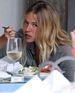 Sienna Miller having lunch with Balthazar Getty at 'Taverna Tony's' in Malibu