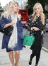 Fearne Cotton and Holly Willoughby leaving the studios of Radio 1
