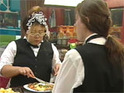 Sara, Kat become waiting staff