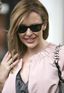 Kylie Minogue leaving her London home with a new hairstyle
