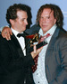 Darren Aronofsky and Mickey Rourke with the Golden Lion Award for Best Movie for 'The Wrestler'