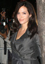 Angelina Jolie arriving at I'll buco restaurant in downtown Manhattan