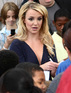 Britney Spears visits Junior High School 142 in the Bronx