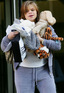 Jade Goody leaves the Royal Marsden Hospital in Fulham