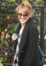 Kylie Minogue leaving her home to go shopping in Chelsea