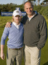 Ronan Keating and Steve Redgrave at the Alfred Dunhill Links Championship golf at St Andrews