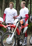 Prince William and Prince Harry taking part in Enduro Africa 08's Charity Motorcycle Ride in South Africa