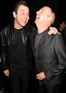 David Walliams ammuses Neil Tennant at the launch party for Sam Taylor Wood's single 'I'm in Love with a German Film Star'