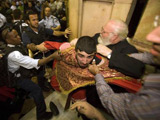 Monks brawl at Jesus burial site