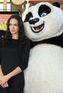 Angelina Jolie and Panda at the DVD Release of 'Kung Fu Panda'