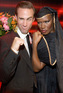 Joseph Fiennes and Grace Jones at the GQ Men of the Year Award in Munich