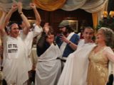 Val organises a toga party for New Year's Eve