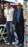 Matt Lucas Christmas shopping in LA with a male model friend