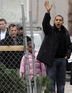 Barack Obama and his family shopping for a Christmas Tree