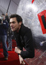 Jim Carrey clowning around at the 'Yes Man' Film Premiere in Los Angeles