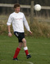 Prince Harry plays in the Christmas Eve Football Game, near Sandringham