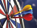 Rude darts placards cause Sky problems