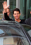 Tom Cruise leaving Axel Springer AG publishing house after an interview with a German tabloid