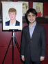 Daniel Radcliffe receives his portrait celebrating his performance in 'Equus' on Broadway at Sardi's