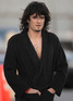 Orlando Bloom wearing a wig on the set of his movie 'Sympathy for Delicious' 