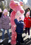 The Pink Panther promotes 'The Pink Panther 2' in Central Park