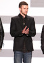 Justin Timberlake attending the Mercedes-Benz Fashion Week, New York, America