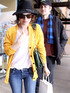 Newly engaged couple Rachel Bilson and Hayden Christensen leaving the Marmalade Cafe after having lunch in Malibu, California