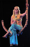 Britney Spears performing on the opening night of her 'Circus' tour in New Orleans