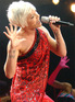 Pink performing live on stage for her Funhouse Tour 2009 in The Netherlands