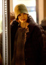 Katie Holmes on the set of her new movie 'The Extra Man'