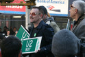 Bono Unveiling of the 'U2 Way' street sign on Broadway across West 53rd Street to celebrate U2's weeklong gig on CBS' 'Late Show With David Letterman'