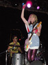 Jules De Martino and Katie White of The Ting Tings perform at The Music Hall of Williamsburg, New York City