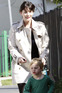 Liv Tyler picks up her son, Milo Langdon, from school.