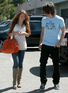 Miley Cyrus out and about with her boyfriend Justin Gaston heading for an ice cream in North Hollywood, America