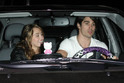 Miley Cyrus and boyfriend Justin Gaston leaving Koi restaurant in West Hollywood, Los Angeles