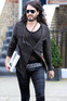 Russell Brand leaving home wearing his trademark tight-fitting trousers, London