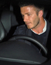 David Beckham leaving a restaurant after having dinner with former team-mates, Madrid, Spain