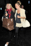 Sienna Miller and a female friend appear in high spirits as they leave Groucho private members club just after 2am, London