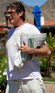 David Hasselhoff grabs some breakfast, papers and a coffee at day 2 of the Coachella Music Festival