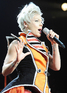 Pink aka Alecia Moore performing the 'Funhouse Tour 2009 Live' at the Dublin O2 Arena