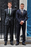 David Beckham and Andy Murray visiting Prime Minister Gordon Brown at No.10 Downing Street to mark the launch of Malaria No More UK, London